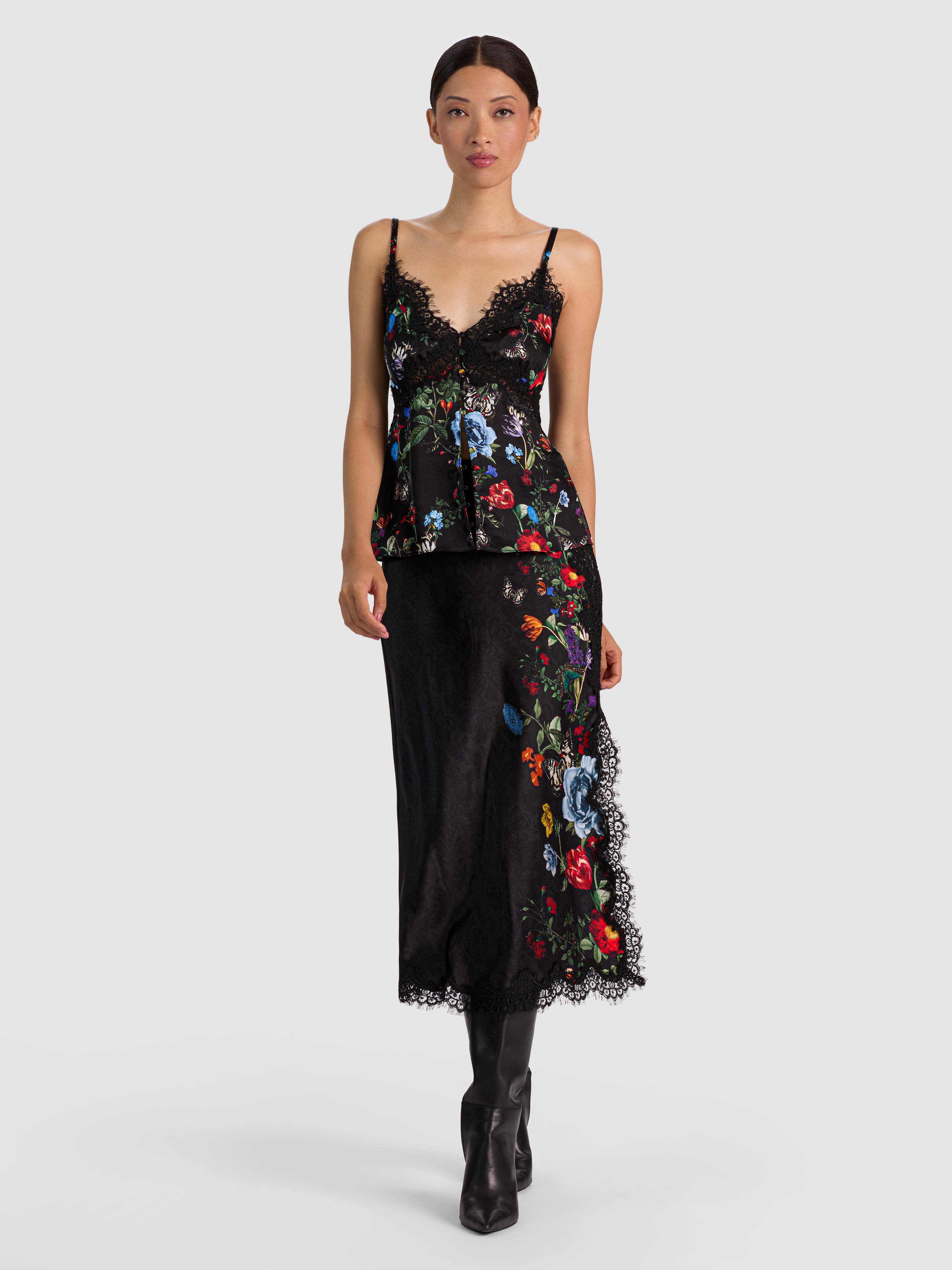 GONNA SOTTOVESTE MIDI MAEVE CON BORDO IN PIZZO-ALICE + OLIVIA