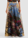 DIXIE BALLGOWN SKIRT-ALPINE DAWN-ALICE + OLIVIA