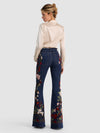 BEAUTIFUL EMBELLISHED JEAN-DARK RINSE/MULTI-ALICE + OLIVIA