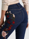 BEAUTIFUL EMBELLISHED JEAN-DARK RINSE/MULTI-ALICE + OLIVIA