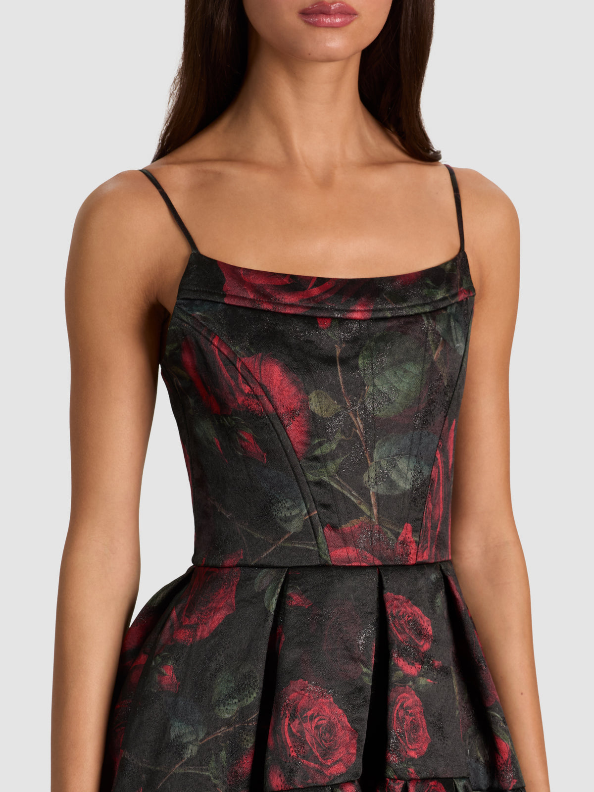 ANAMARIA BUSTIER GOWN - ROUGE ROMANCE BLACK