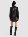 CAMICIA ABBOTTONATA DIMITRA CON PAILLETTES OVSZ HILW-Black-ALICE + OLIVIA
