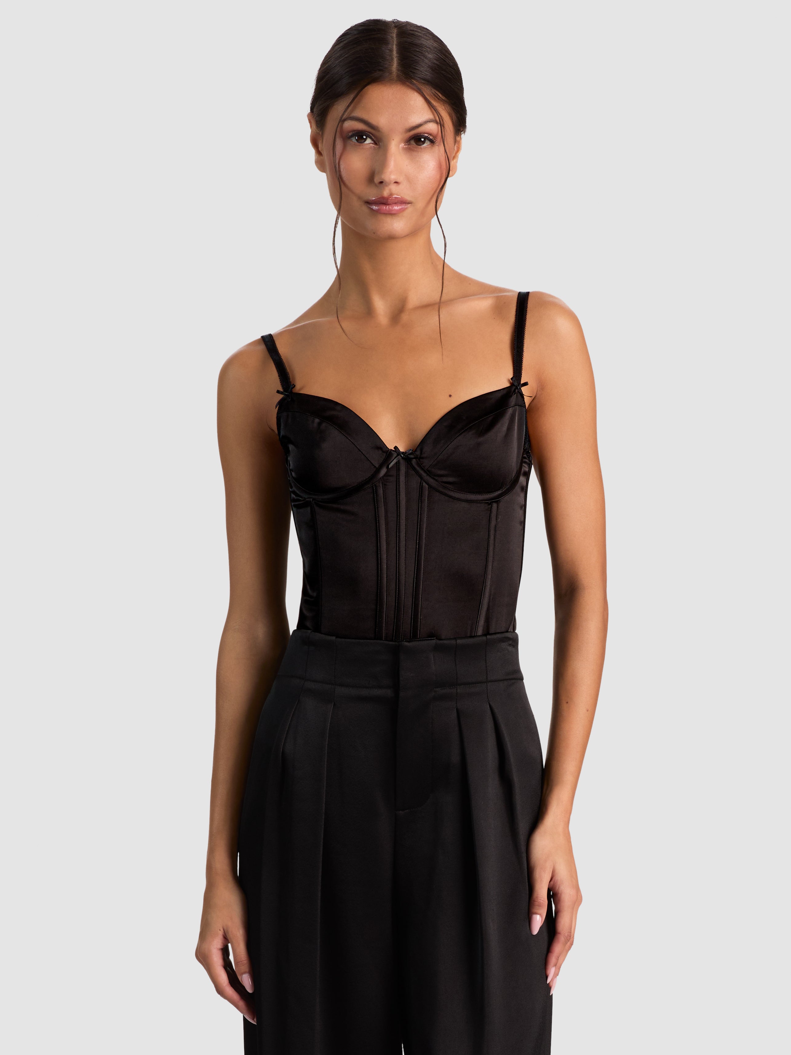 CORSET LONG STRUCTURÉ À COUTURES MIRA-ALICE + OLIVIA