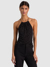 ZUMI HAUT HALTER DÉCORÉ-ALICE + OLIVIA