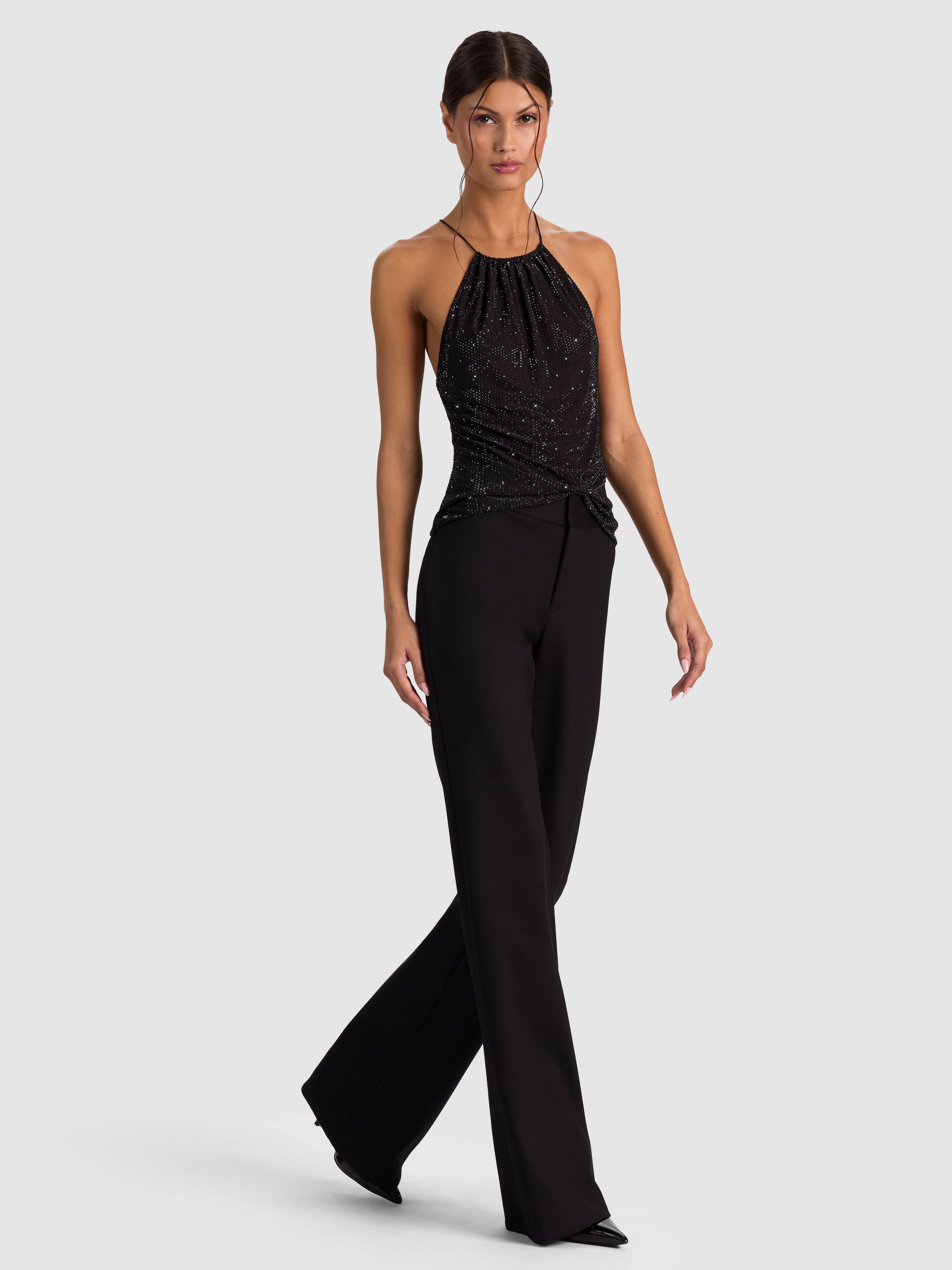 ZUMI HAUT HALTER DÉCORÉ-ALICE + OLIVIA