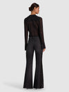 FREYA EMBELLISHED BUTTON DOWN TOP-BLACK/GOLD-ALICE + OLIVIA