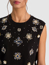 MICAH EMBELLISHED MUSCLE TEE-ALICE + OLIVIA