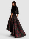 DEIRDRE FAUX FUR CAPELET-Black-ALICE + OLIVIA