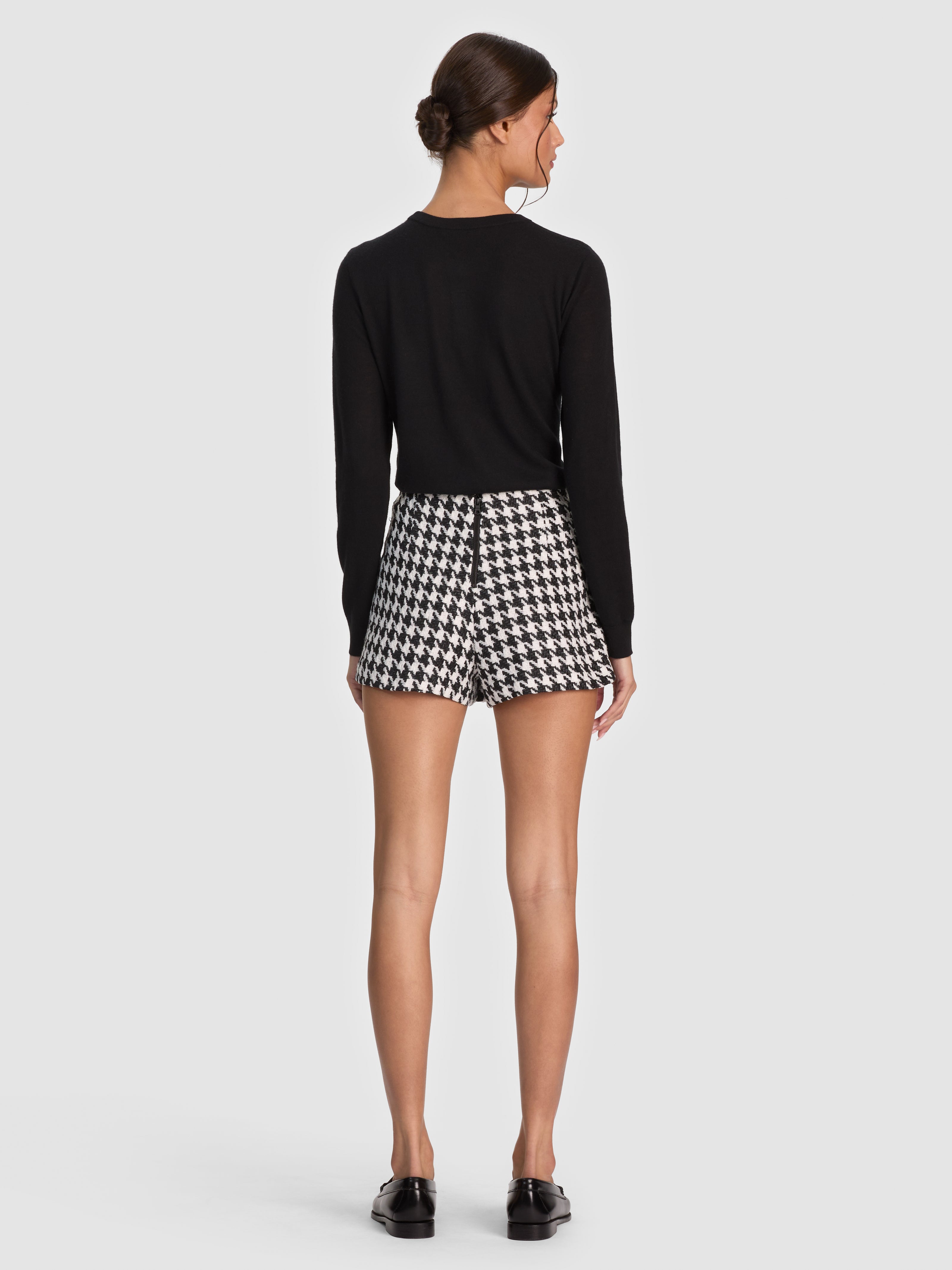 CAROLEE CASHMERE PULLOVER-Black-ALICE + OLIVIA