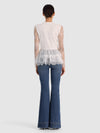 TOP IN PIZZO SCOLLO A V XAVIER-ALICE + OLIVIA