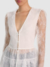 TOP IN PIZZO SCOLLO A V XAVIER-ALICE + OLIVIA