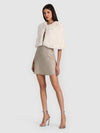 CAPPELLO A MANTELLA IN PELLICCIA SINTETICA DEIRDRE-SOFT WHITE-ALICE + OLIVIA