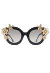 MADISON FLORAL SUNGLASSES-Black-ALICE + OLIVIA