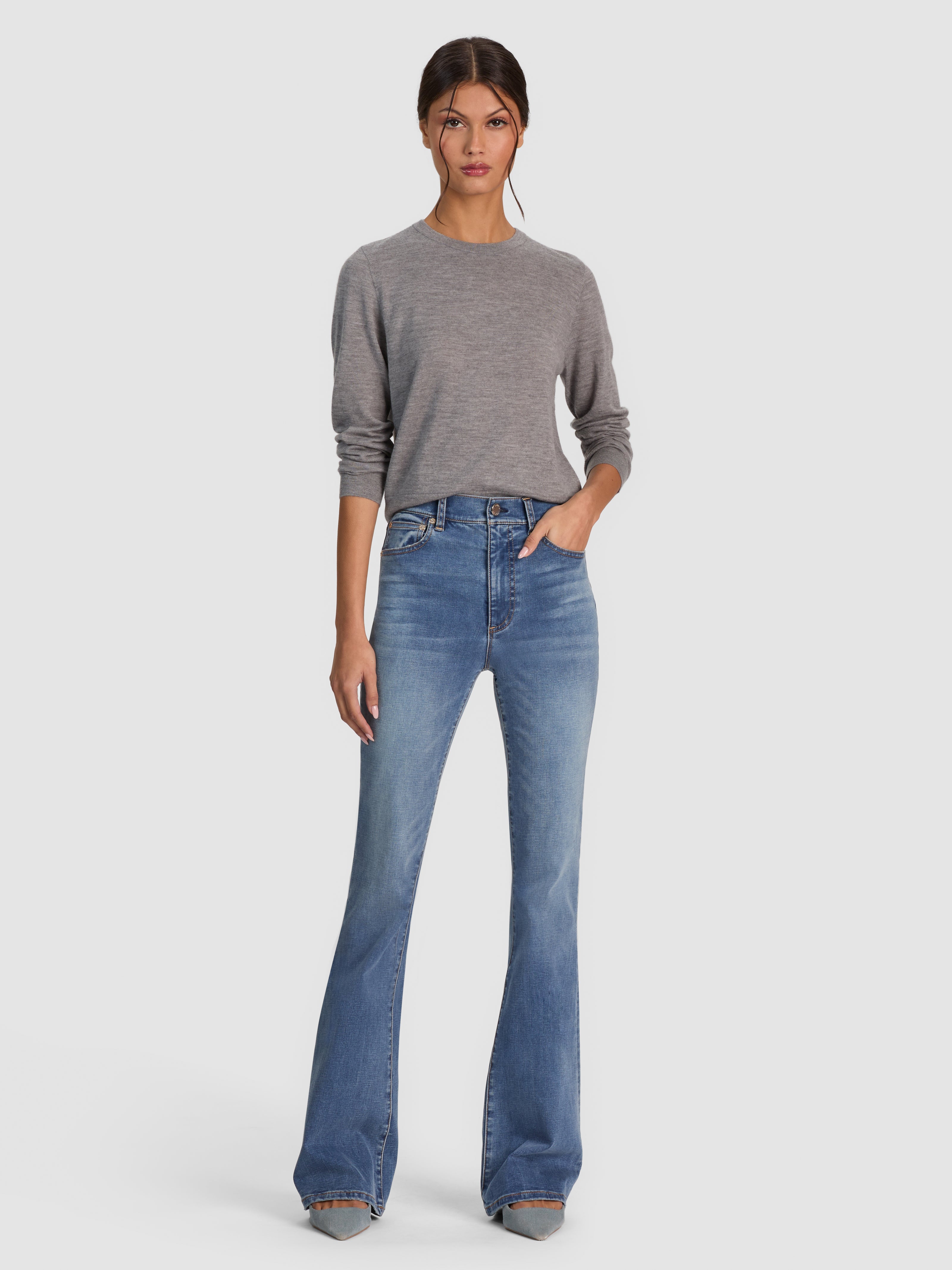 KERRY BOOTCUT JEAN-BROOKLYN BLUE-ALICE + OLIVIA