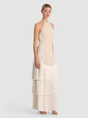 GIULIA EMBELLISHED HALTER FRINGE MIDI DRESS-VANILLA-ALICE + OLIVIA