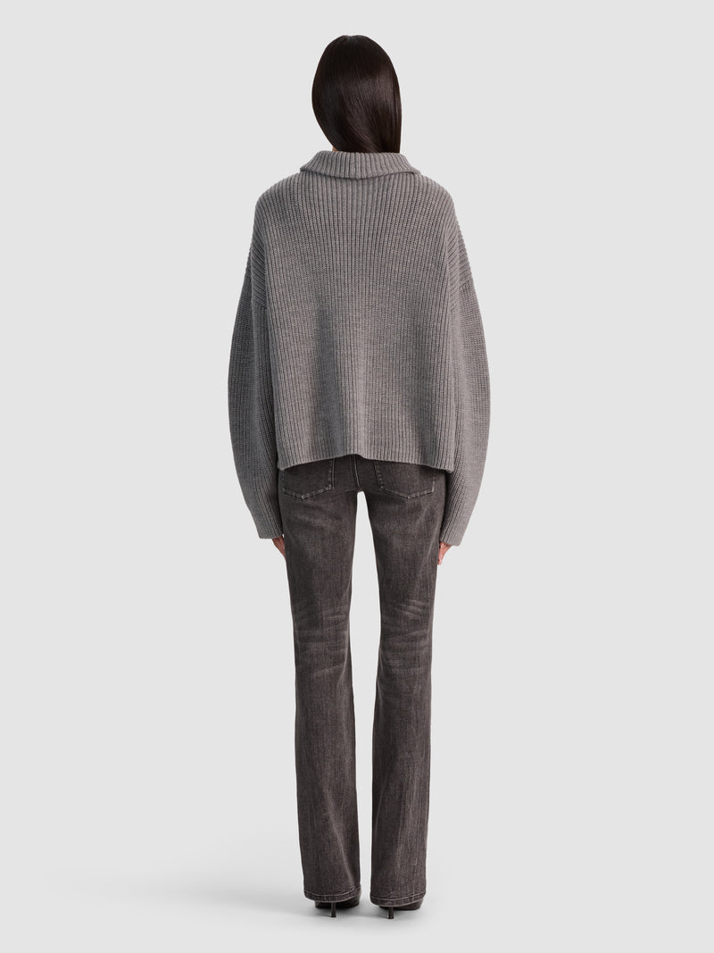 Pearson Wool Drape Neck Sweater