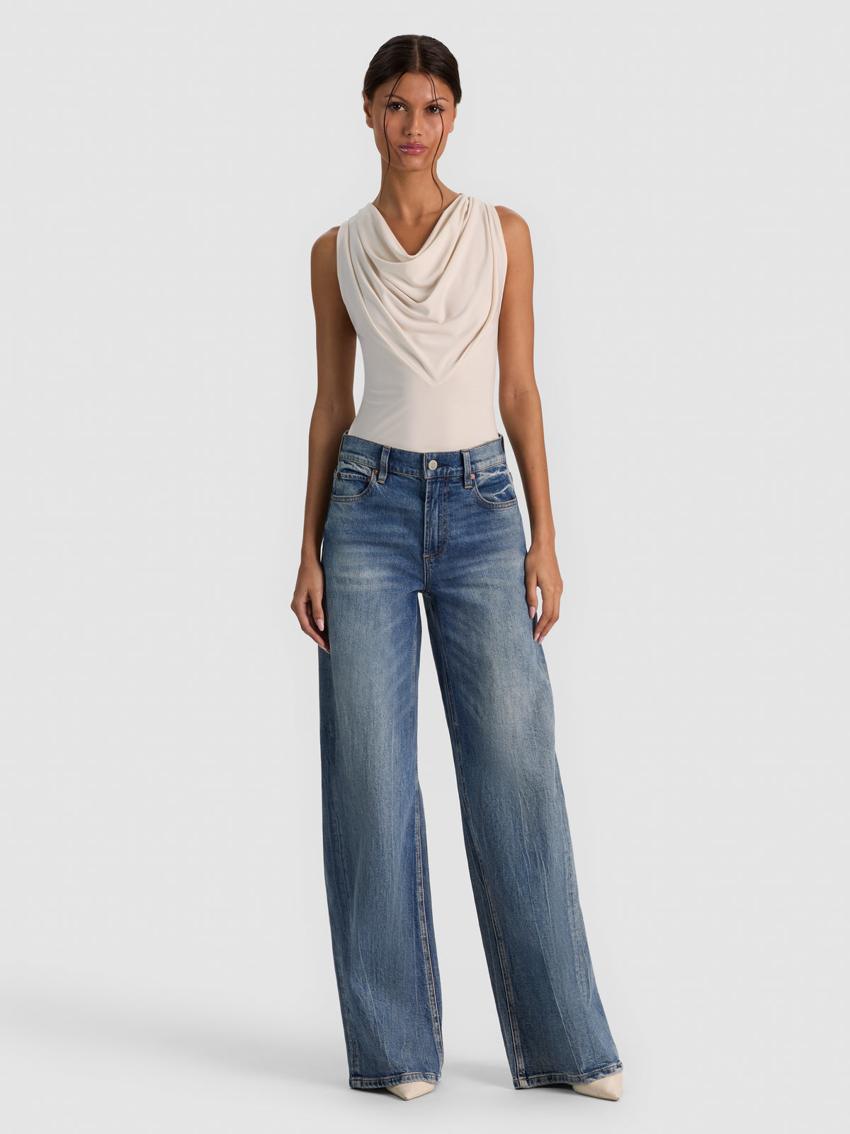 CANOTTA SCOLLO COWL JACQUELINE - CHINO