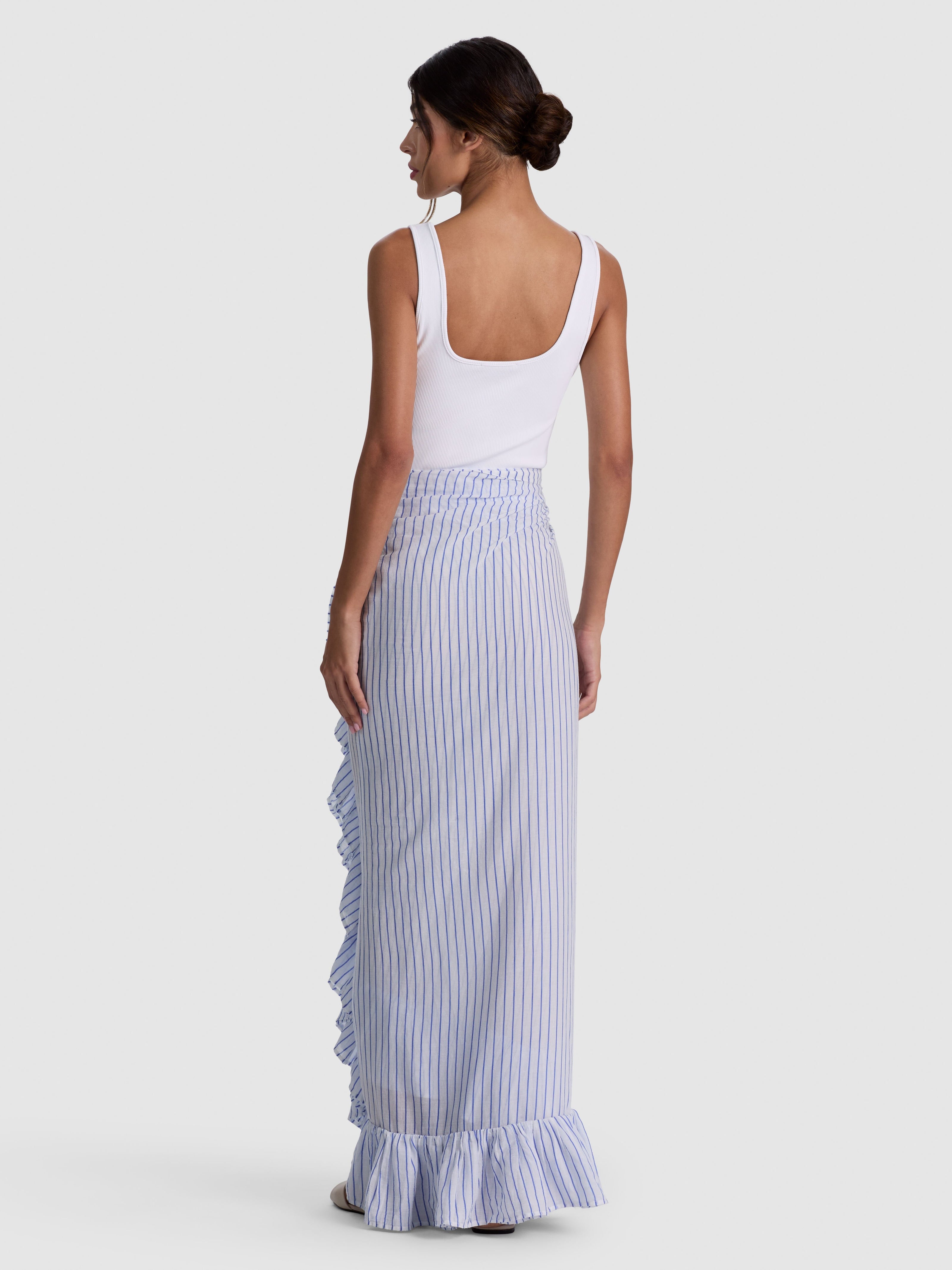 ALICE + OLIVIA x Coniglio Palm Beach Pareo | Stripe | Multi | Woven