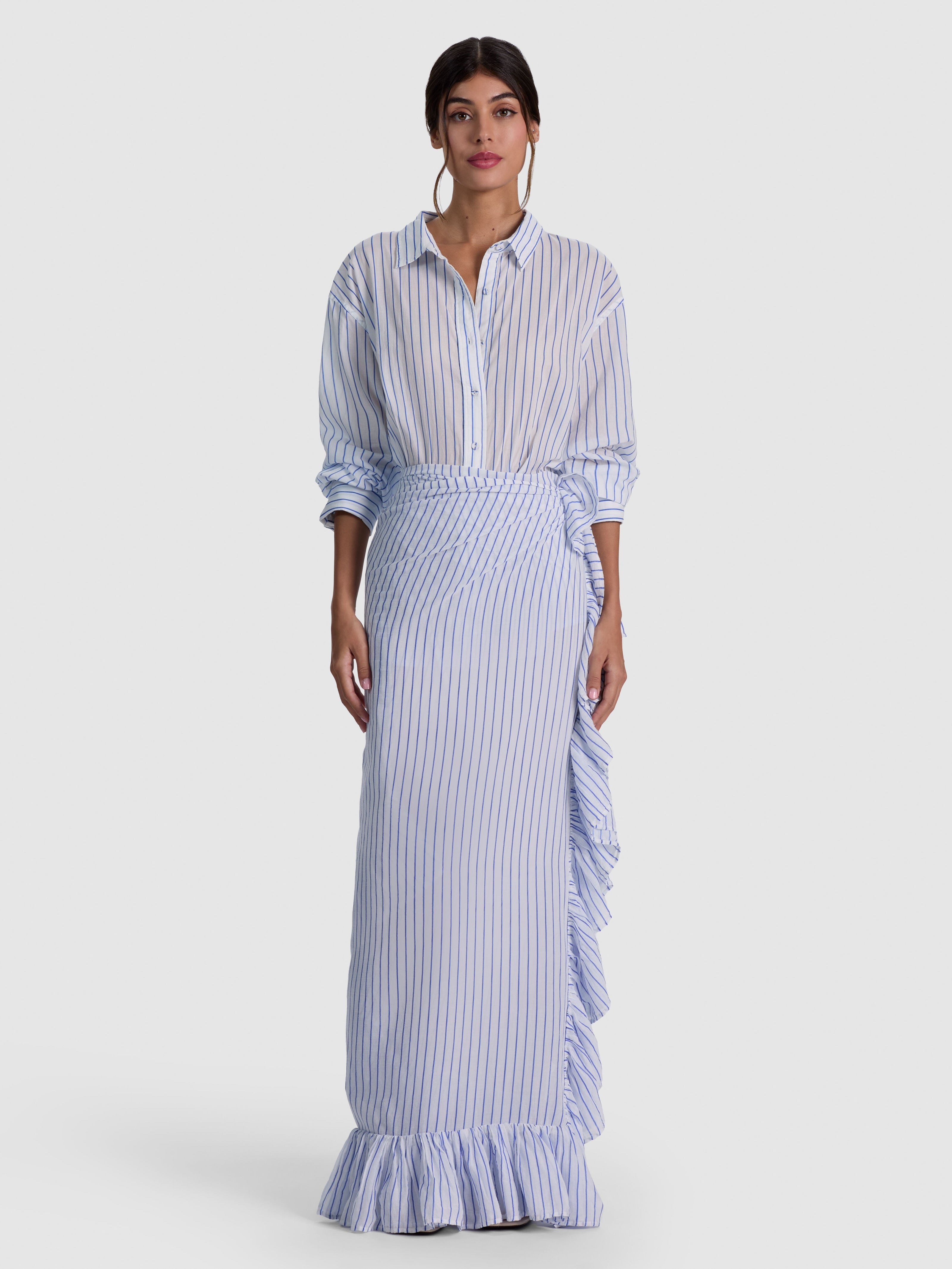 A+O X CONIGLIO PALM BEACH PAREO in STRIPE