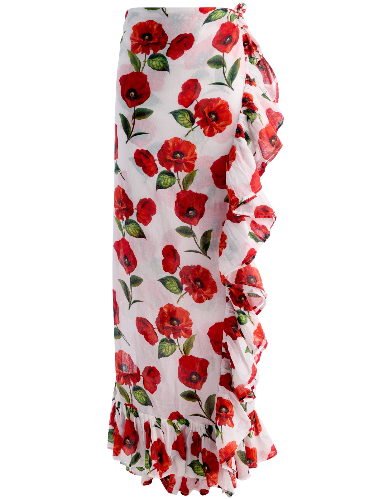 A+O X CONIGLIO PALM BEACH PAREO - SUMMER POPPY