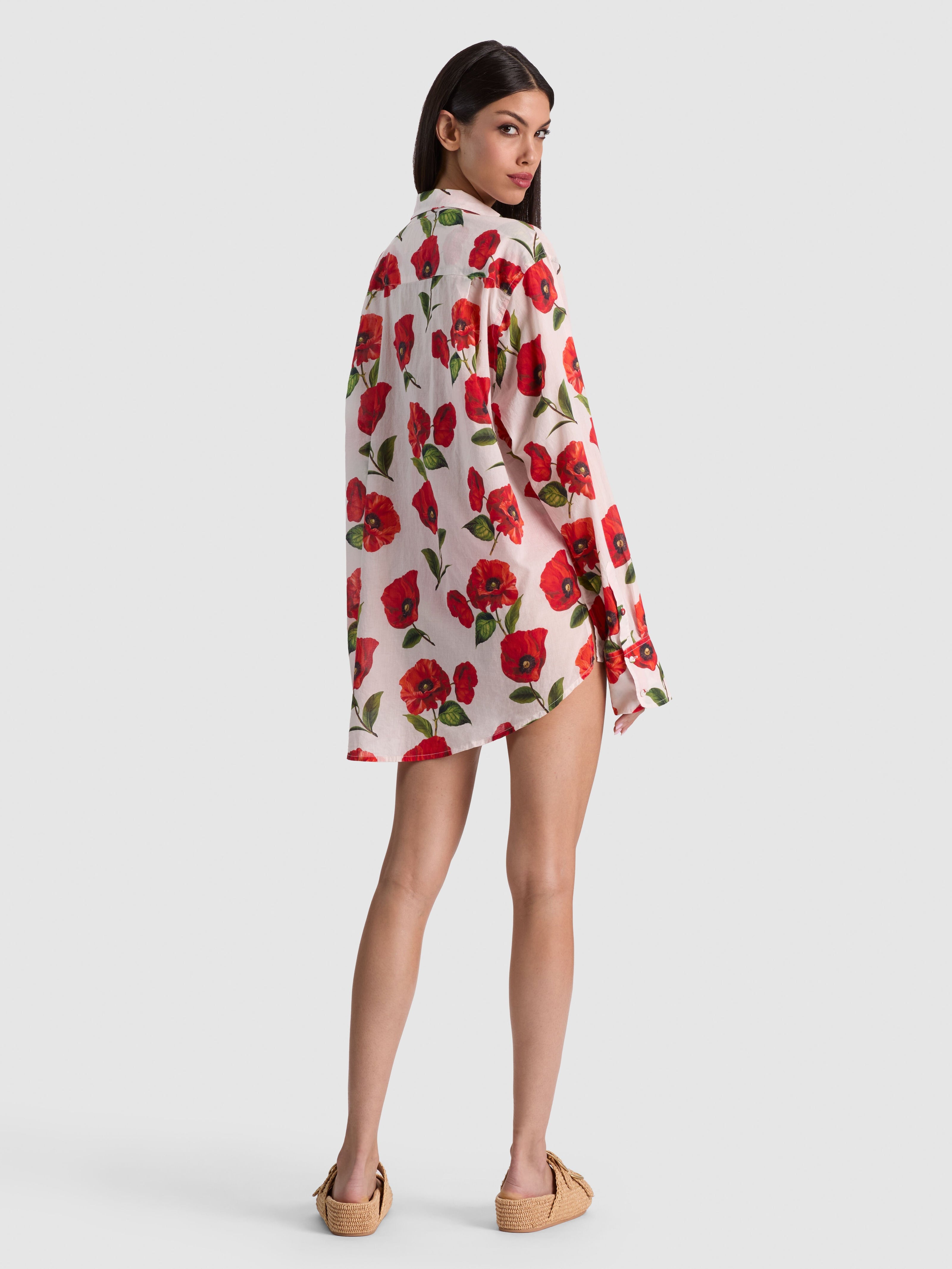 CHEMISE BOUTONNÉE A+O X CONIGLIO PALM BEACH-ALICE + OLIVIA