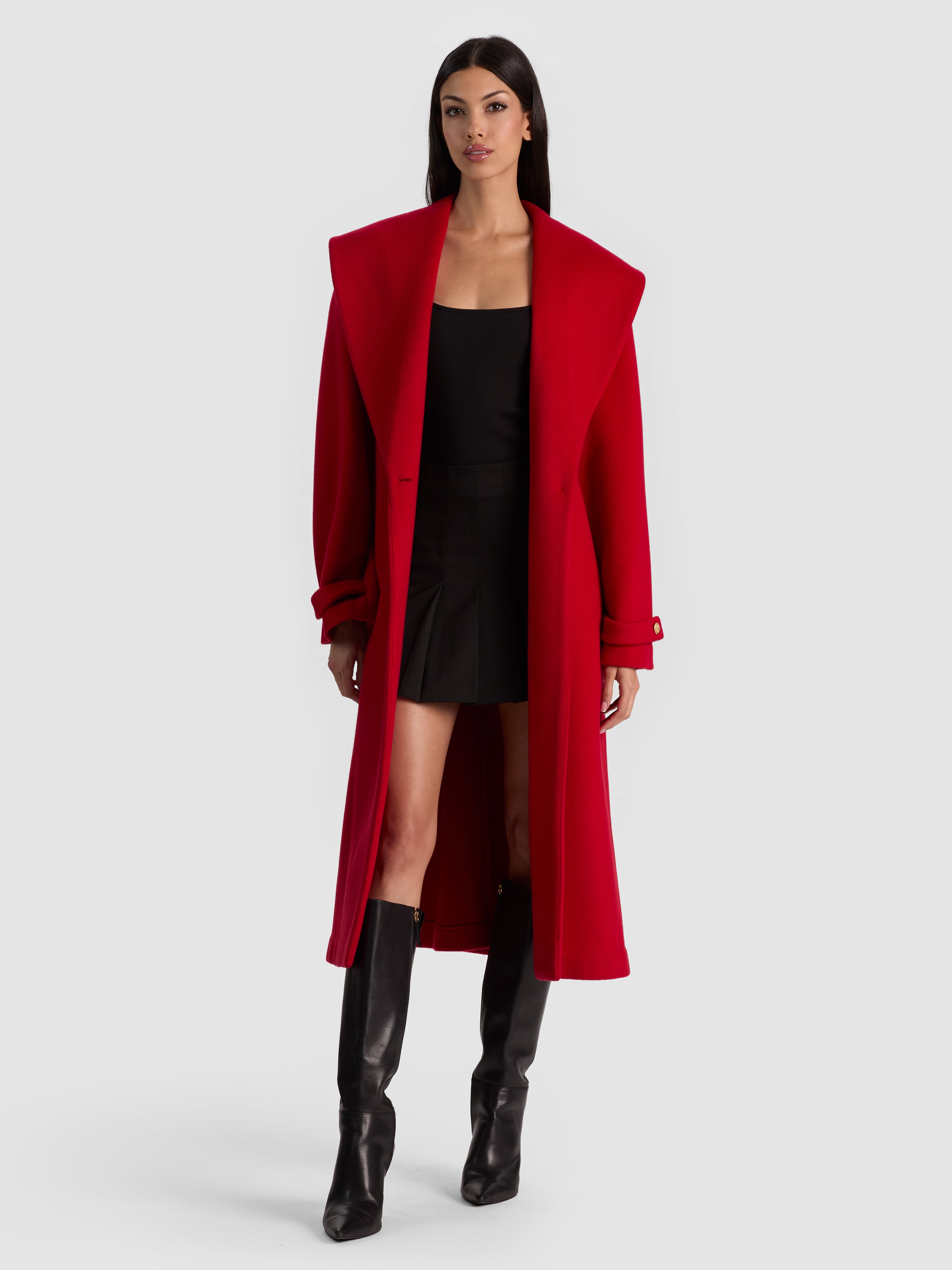 CAPPOTTO LUNGO OVERSIZE IN LANA DREW-ALICE + OLIVIA