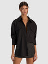 CHEMISE UTILITAIRE FINEMENT SURTAILLÉE-ALICE + OLIVIA