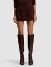 CONRY SUEDE SHORT-DARK CHOCOLATE-ALICE + OLIVIA