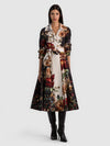 ELLIE GODET TRENCH COAT-FLORAL RADIANCE-ALICE + OLIVIA