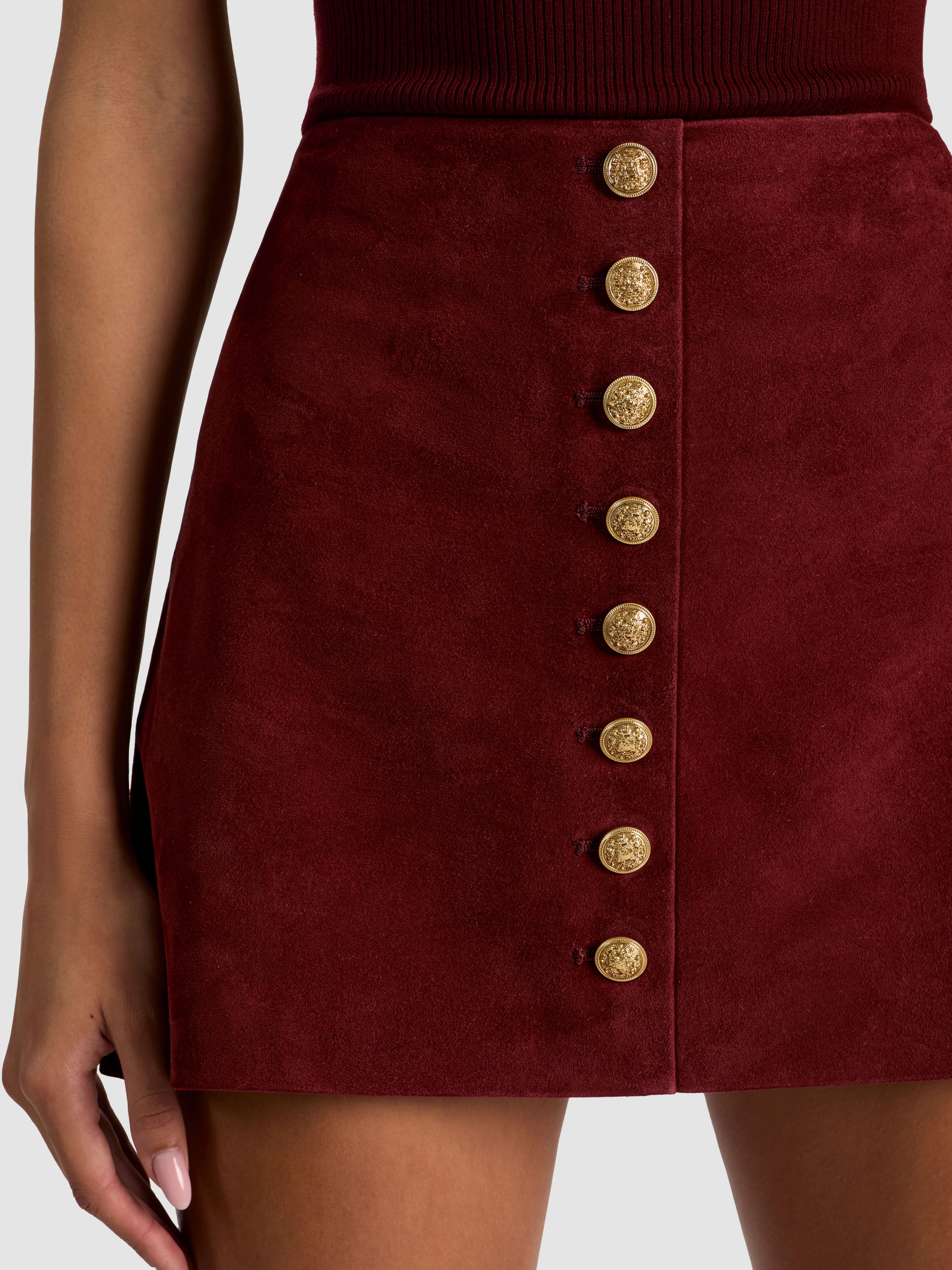 MINIGONNA RUBI IN SUEDE-ALICE + OLIVIA