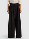 ELIAS DOUBLE PLEAT TROUSER-Black-ALICE + OLIVIA