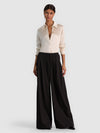 ELIAS DOUBLE PLEAT TROUSER-Black-ALICE + OLIVIA