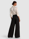 ELIAS DOUBLE PLEAT TROUSER-Black-ALICE + OLIVIA