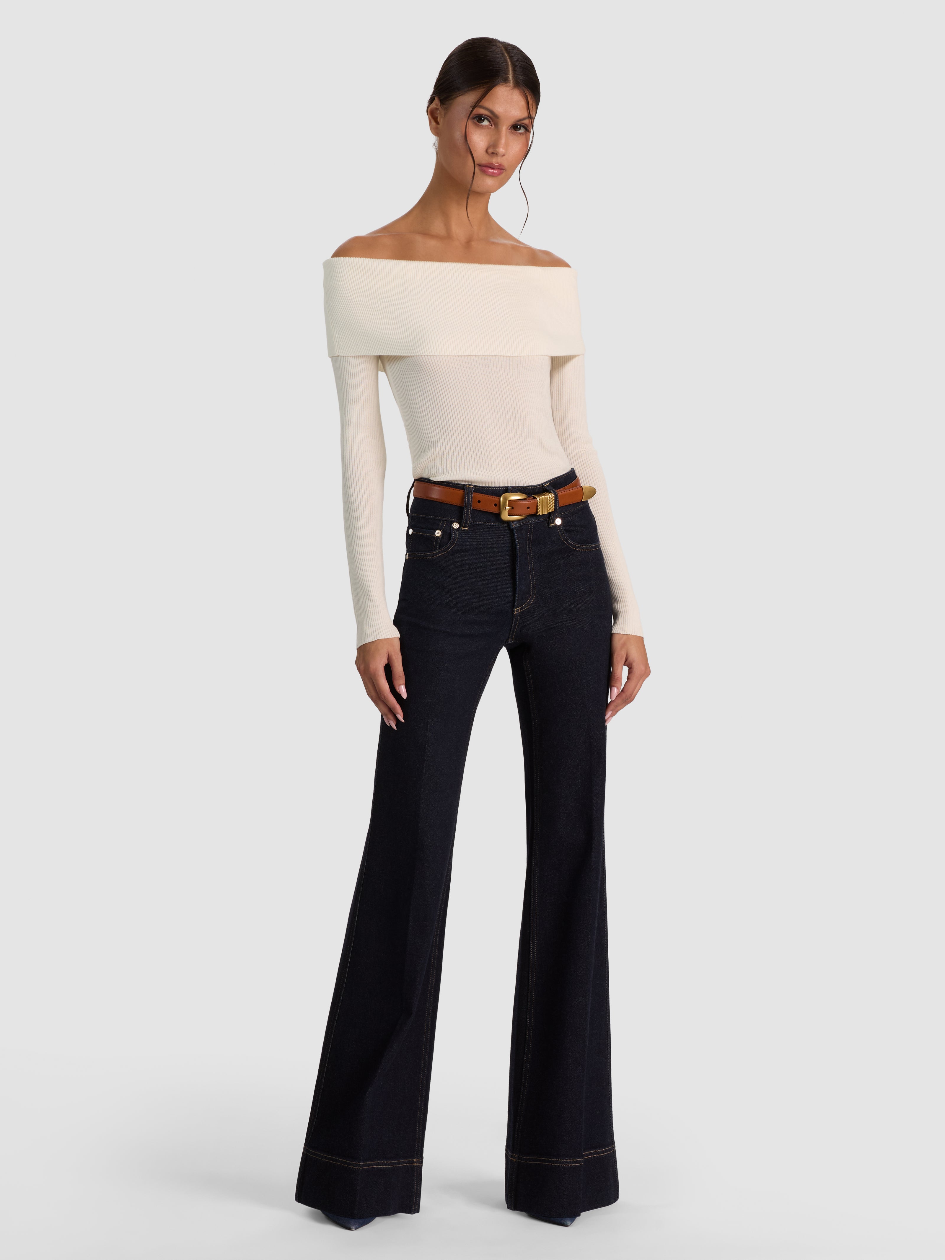 PULLOVER A MANICHE LUNGHE DOLAN FOLDOVER-ALICE + OLIVIA