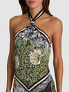 ROBE COURTE MARIAH FAUX FOULARD-MASTERPIECE-ALICE + OLIVIA