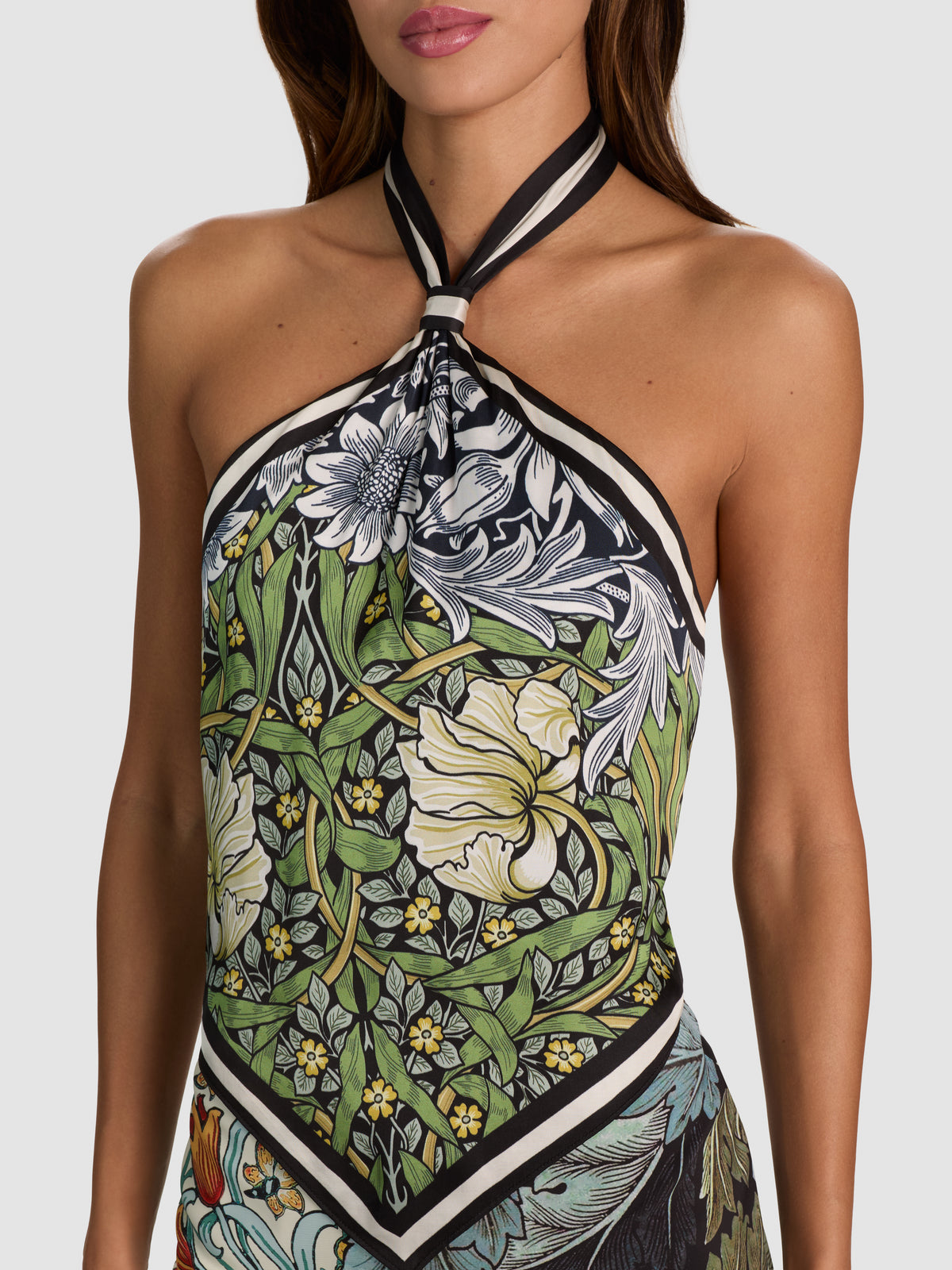 ROBE COURTE MARIAH FAUX FOULARD-MASTERPIECE-ALICE + OLIVIA