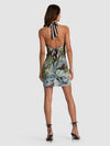 ROBE COURTE MARIAH FAUX FOULARD-MASTERPIECE-ALICE + OLIVIA