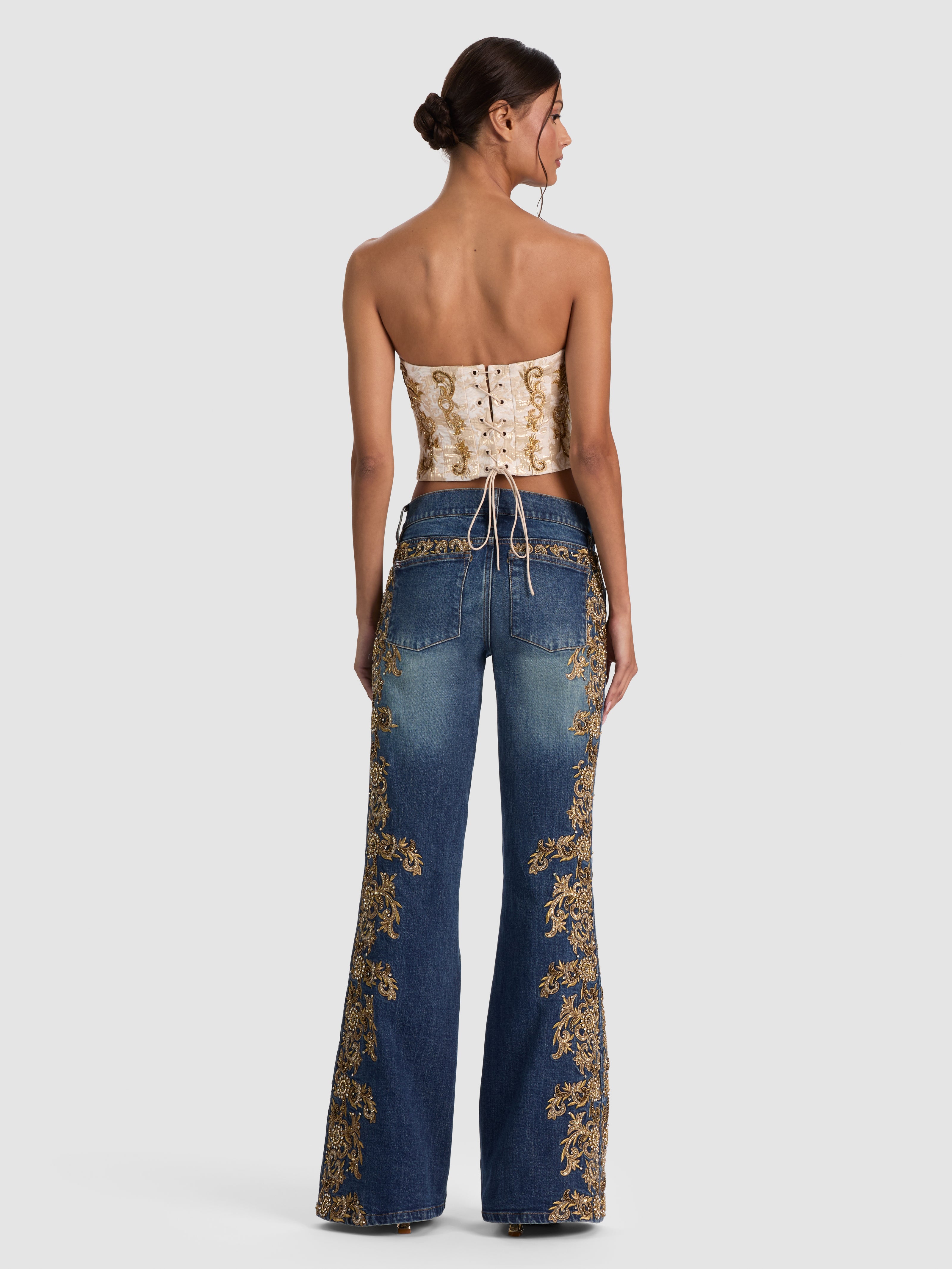 EMRYN JEANS DECORATO-ALICE + OLIVIA