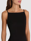 CHERIE SQUARE NECK MINI DRESS-Black-ALICE + OLIVIA