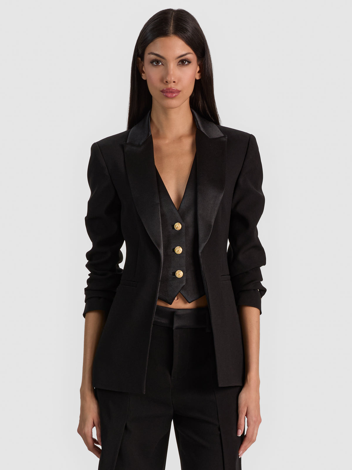 GIACCA ALTON W BLAZER CON SMERLO - NERO