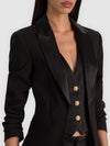 ALTON BLAZER WITH VEST-Black-ALICE + OLIVIA