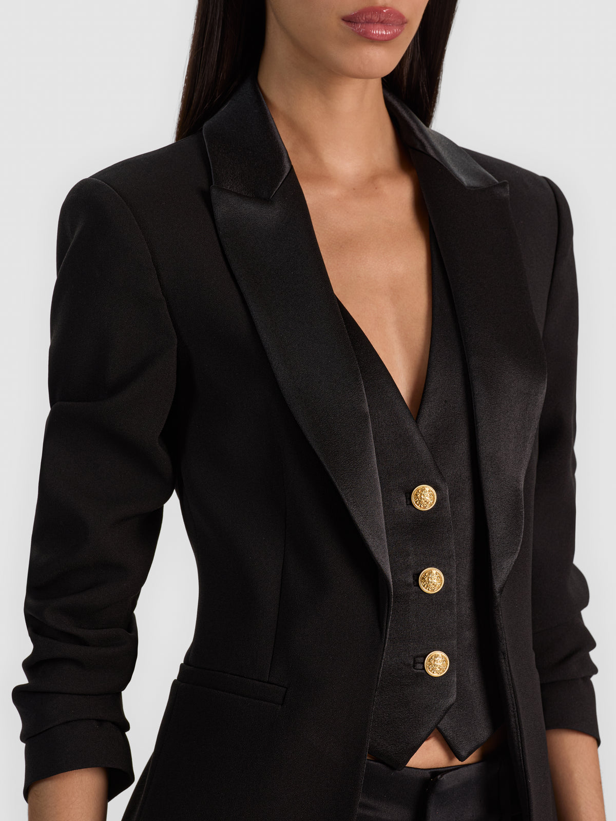 GIACCA ALTON W BLAZER CON SMERLO - NERO