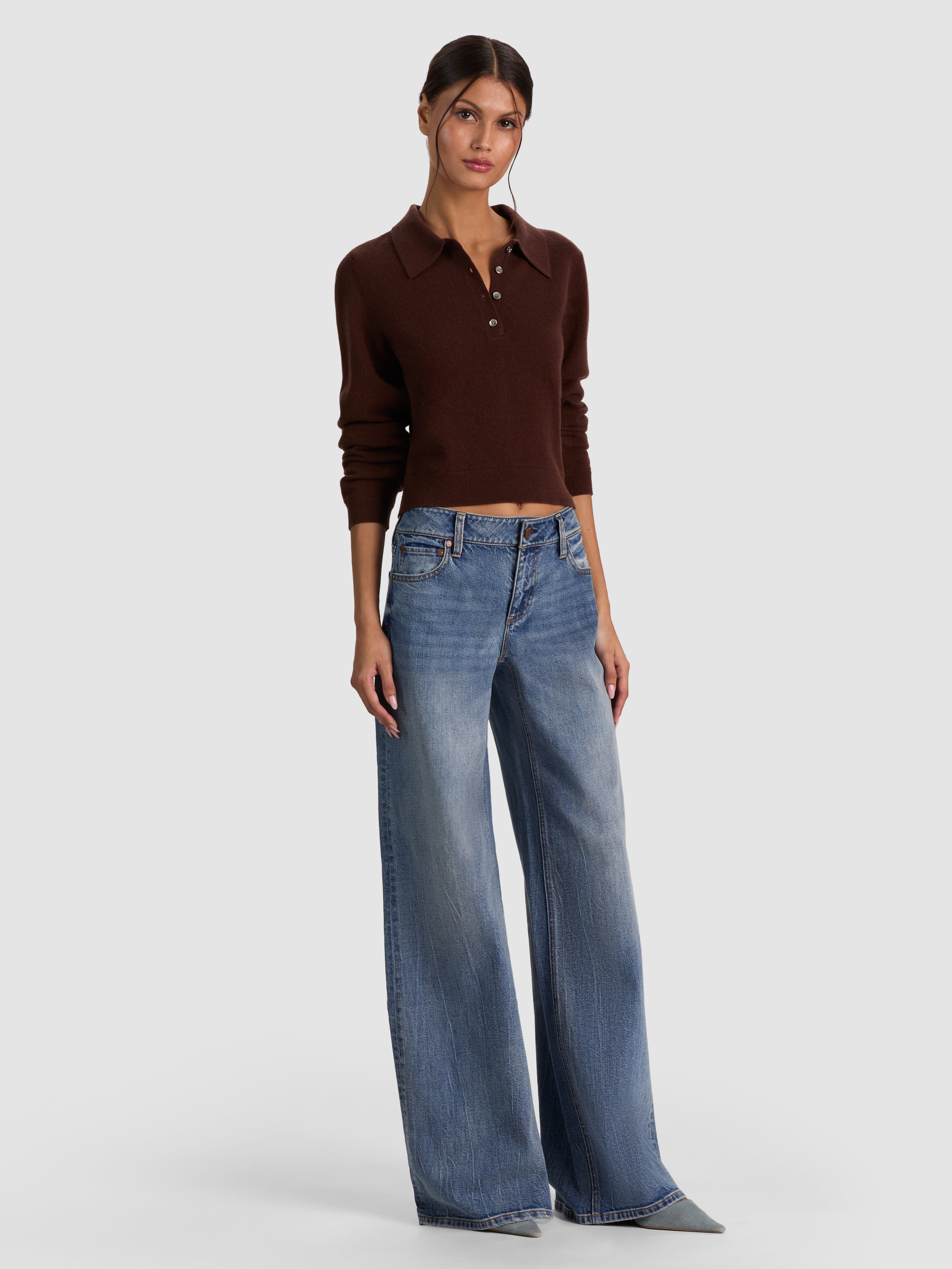 POLO TREVOR IN CASHMERE-ALICE + OLIVIA