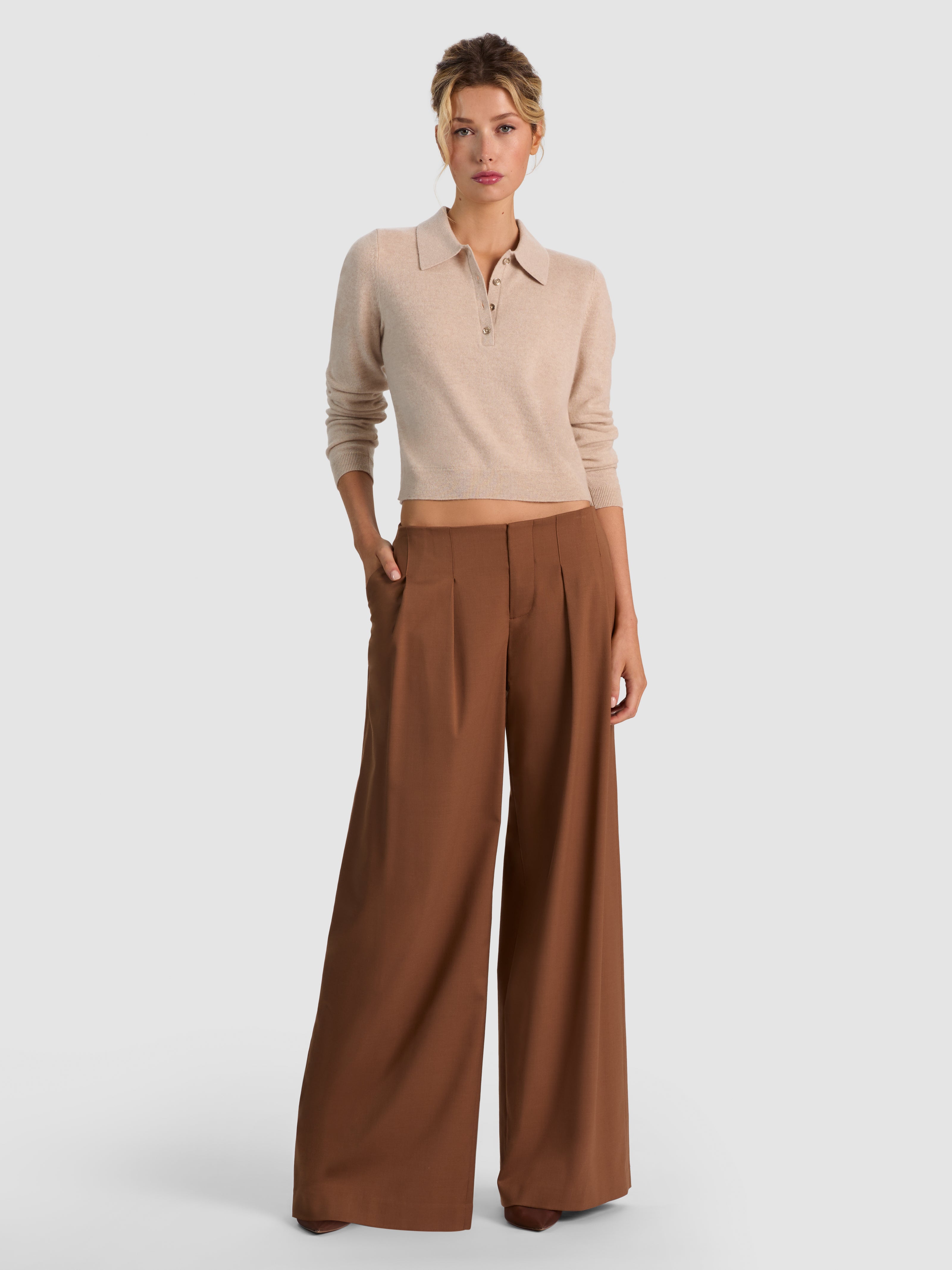 POLO TREVOR IN CASHMERE-ALICE + OLIVIA