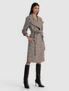 NEVADA TRENCH COAT-BLACK/MULTI-ALICE + OLIVIA