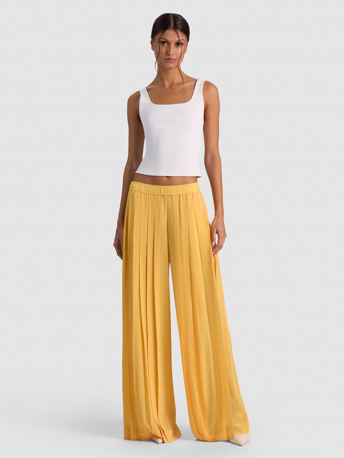 JENNA WIDE LEG PANT - TUSCANY