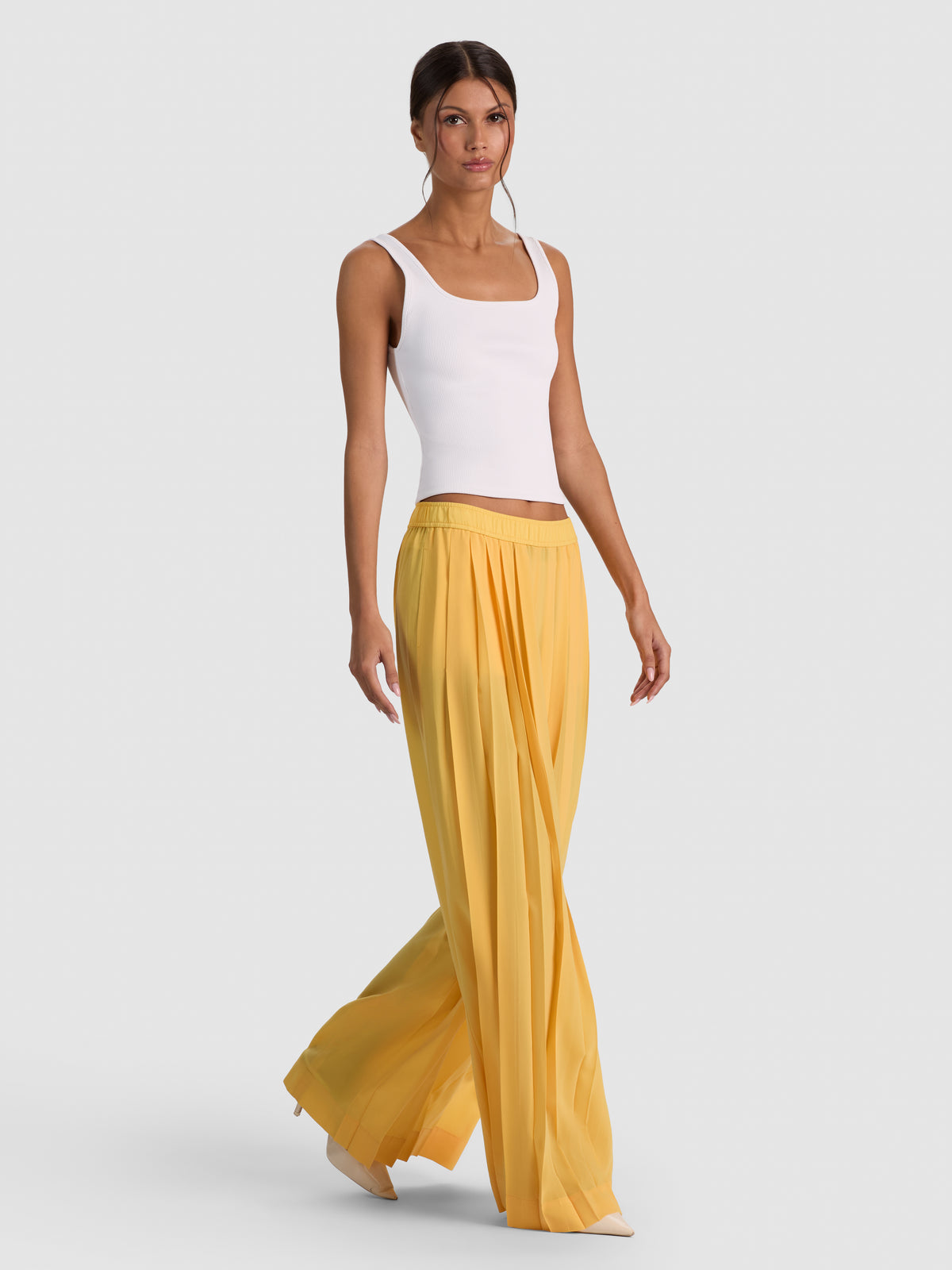 JENNA WIDE LEG PANT-TUSCANY-ALICE + OLIVIA