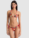 A+O X PQ SWIM SLOANE REVERSIBLE ROPE TRIANGLE TOP-ZEBRA-ALICE + OLIVIA