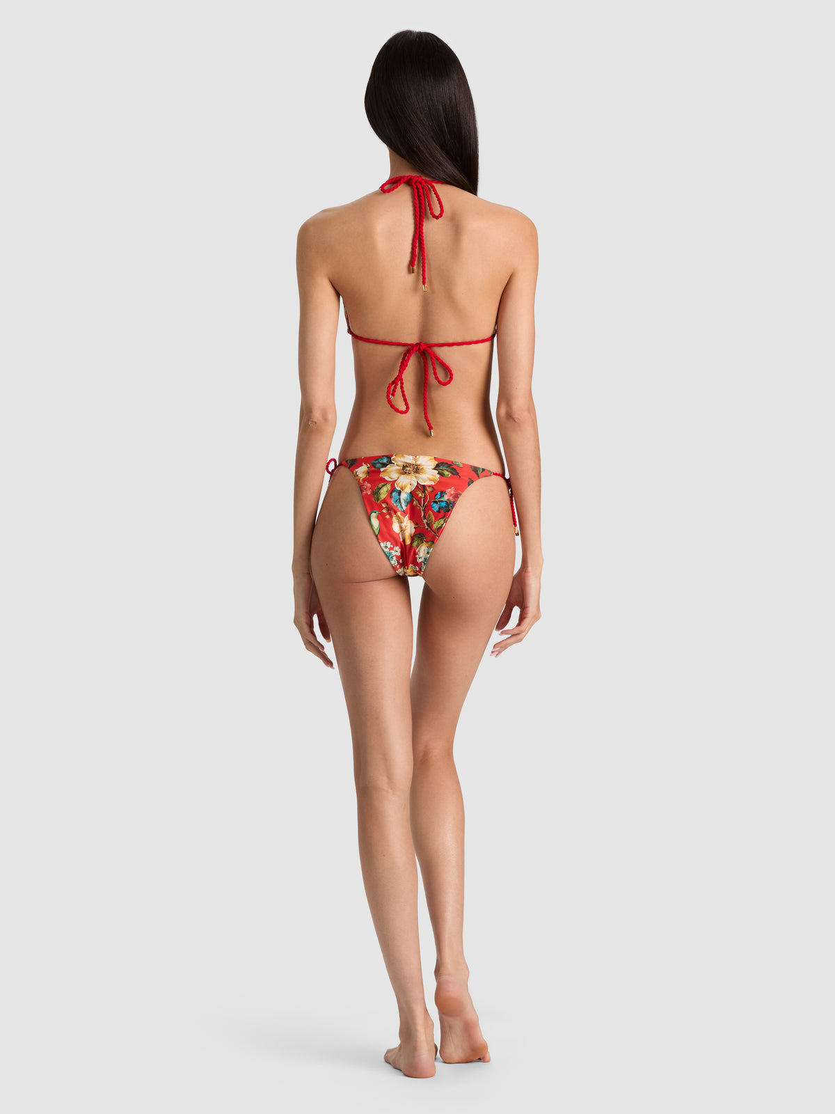 A+O X PQ SWIM SLOANE REVERSIBLE ROPE TRIANGLE TOP-ZEBRA-ALICE + OLIVIA