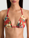 A+O X PQ SWIM SLOANE REVERSIBLE ROPE TRIANGLE TOP-ZEBRA-ALICE + OLIVIA